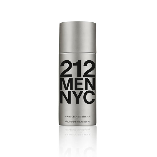 Carolina Herrera 212 NYC Men’s Deodorant Spray - Fresh Masculine Scent - 24-Hour Odor Protection - 5 Oz