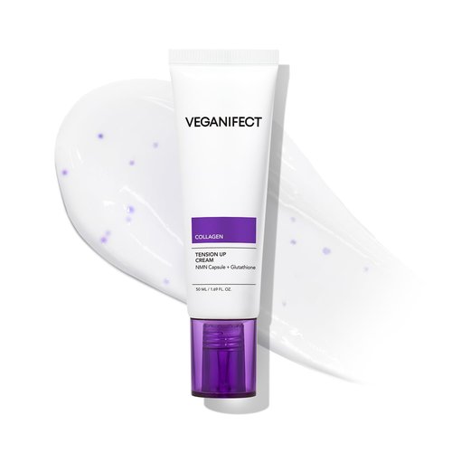 VEGANIFECT NMN Collagen Cream | Hydrating & Firming Moisturizer with Peptides & Glutathione & Hyaluronic Acid | Boosts Elasticity & Wrinkle Care | Korean Skincare, 1.69 fl.oz
