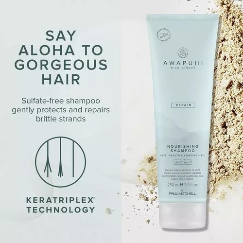 Paul Mitchell Awapuhi Wild Ginger Nourishing Shampoo - Ultra Rich, Color-Safe for Dry & Damaged Hair