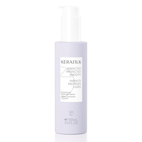 Kerasilk Smoothing Blow Dry Cream - Frizz Control & Heat Protection | Vegan & Sulfate Free, 150ml