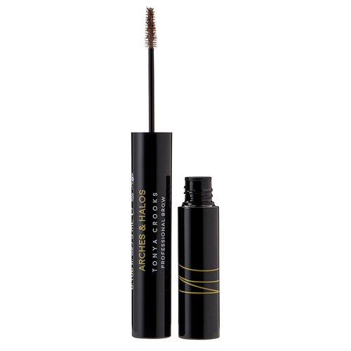 Arches and Halos Microfiber Tinted Brow Mousse - Water-Resistant Eyebrow Shaper - Vegan - Neutral Brown - 0.11 oz