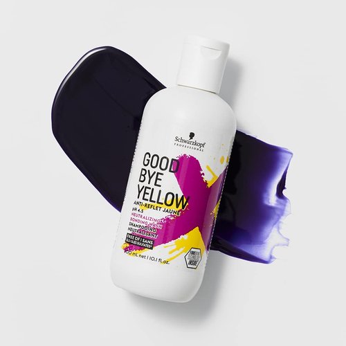 GOODBYE YELLOW Purple Shampoo - Anti-Yellow Vegan Formula for Blonde & Gray Hair | 10.1 Fl Oz | pH Balanced