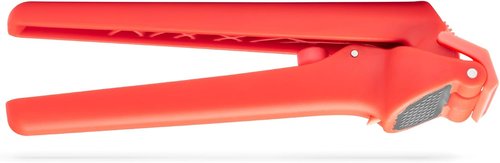 Dreamfarm Garject Lite Garlic Peeler & Press - 2-In-1 Mincer with Ejector, Red Nylon