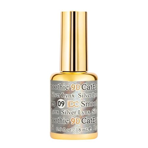 DND DC 9D Cat Eye Gel Polish - Smoothie Unicorn Creamy Collection | Silver Lynx, 0.6 OZ