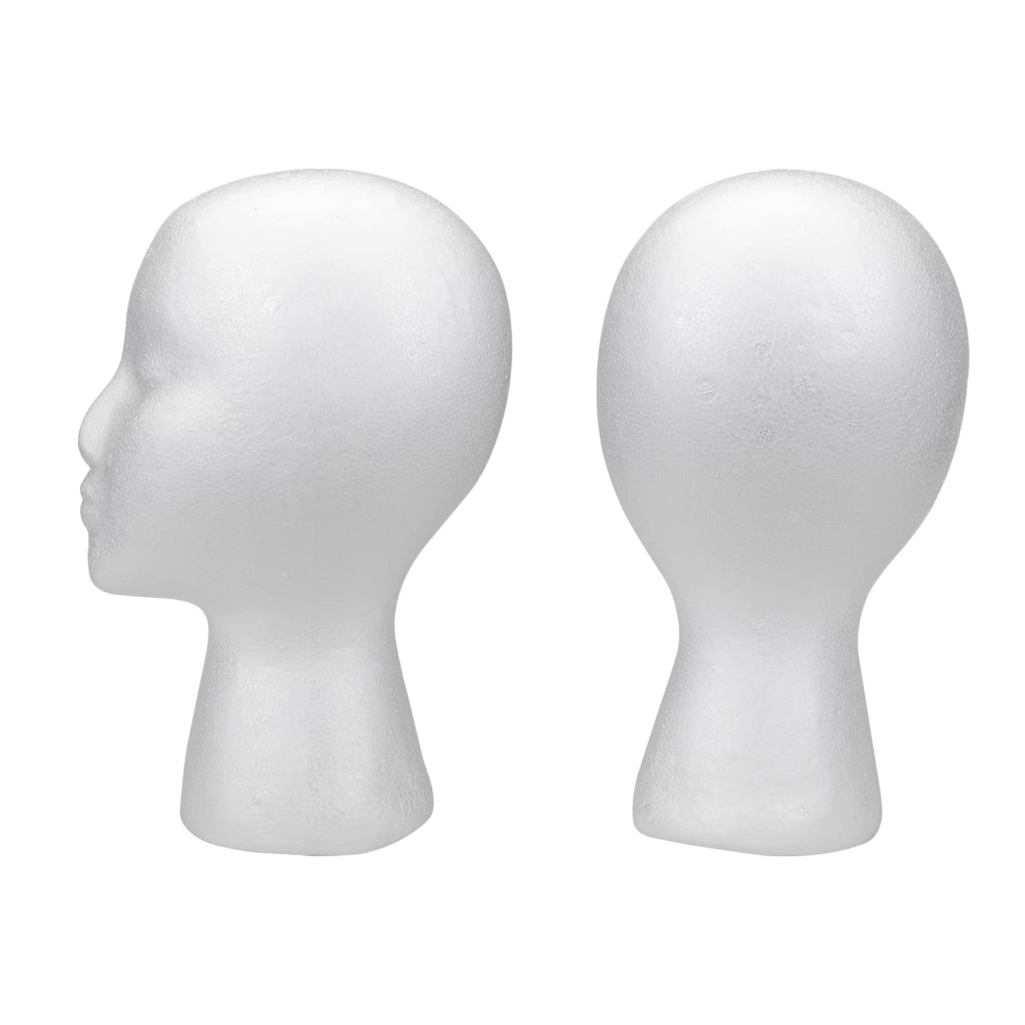 Foraineam 3 Pack 11 Inch Foam Wig Heads Female Foam Mannequin Head Wigs Display Stand Holder Manikin Cosmetics Model Head for Wigs, Glasses, Hats, Hairpieces