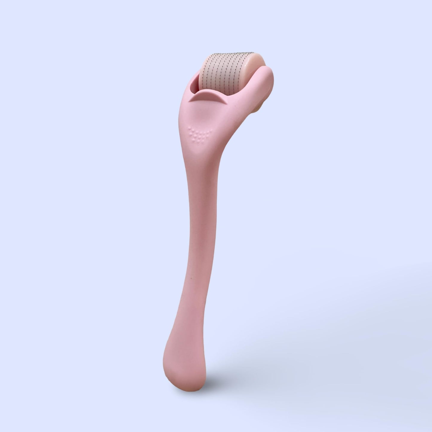 Derma Roller Microneedling Roller, 0.25mm Stainless Steel, Roller for Face, Beard, Hair, Body, Microneedle Derm Stamp with Storage Case | For Women and Men | (Matte Baby Pink)