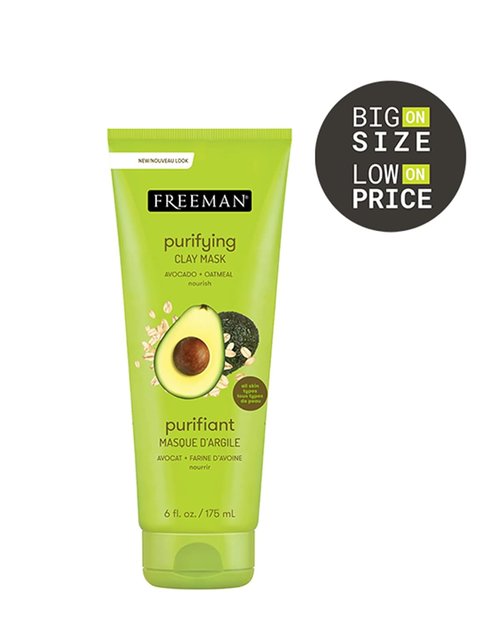 Freeman Facial Clay Masque - Avocado & Oatmeal, Nourishing Formula | 6 oz (Pack of 2)
