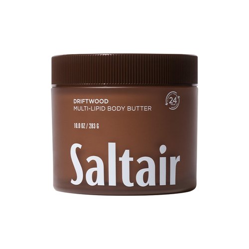 Saltair Multi-Lipid Body Butter - 24-Hour Hydration & Barrier Support - Ceramides, Coconut Oil & Shea Butter - Driftwood, 10oz