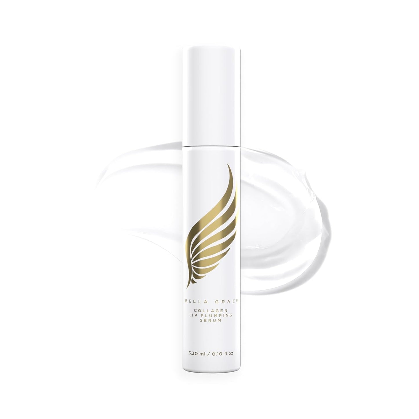 Bella Grace Vegan Collagen Lip Plumper Serum - Hydrating Lip Care with Vitamin E & Peptides | 0.1 fl oz