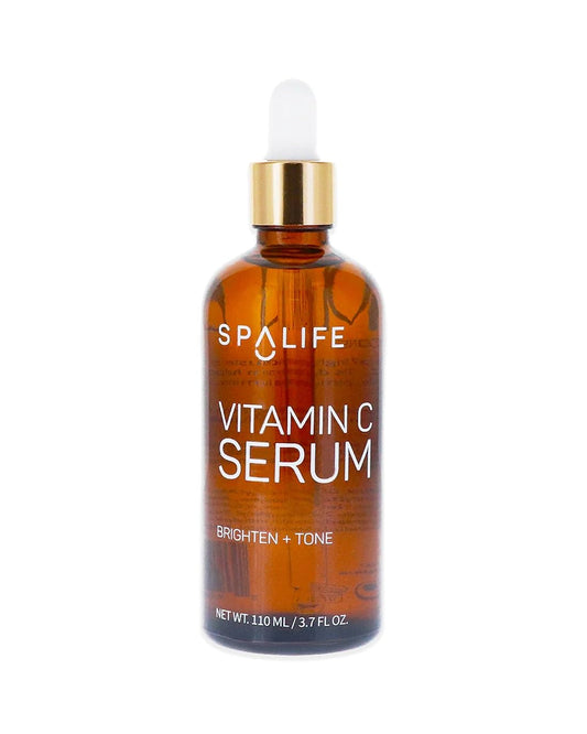 Spa Life Vitamin C Face Serum - Revitalizing & Toning Formula | 110 ML (3.7 oz)