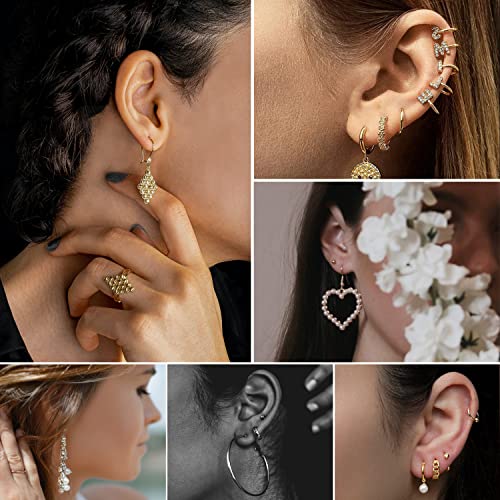 6 Pack Ear Piercing Kit Disposable Self Ear Piercing Gun No Pain Ear Piercings Gun Kit Tool (blue purple)