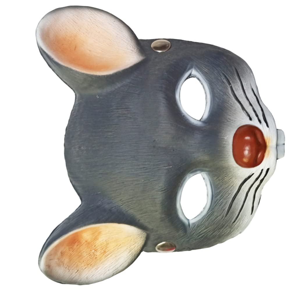 NOLITOY Adults Rat Head Masks Animal Masks for Halloween Costume Party Props Grey Face Maskes