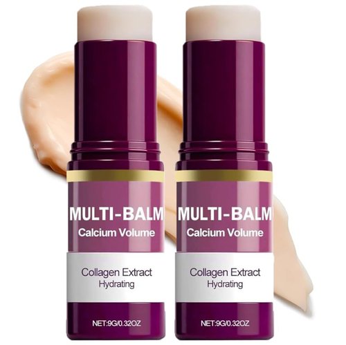 Cemenrete Multi-Balm - Collagen Extract Hydrating Stick for Face, Eyes & Neck - Anti-Aging Formula, Purple, 9g/0.32oz
