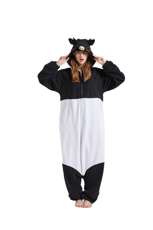 DarkCom Unisex Adult Cosplay Aardvark Onesie Halloween Costume Christmas Pajamas for Women Men Small