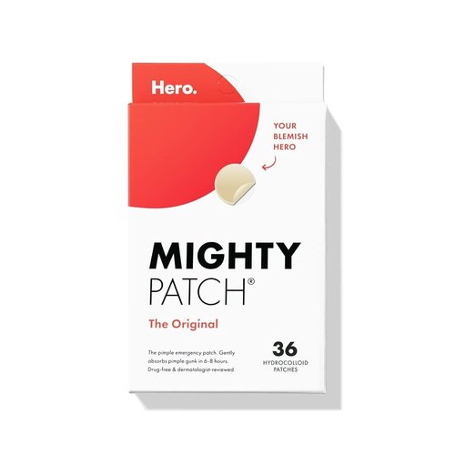 Hero Cosmetics Mighty Patch Original - #1 Hydrocolloid Acne Pimple Patches for Fast Zit Relief | 36 Count