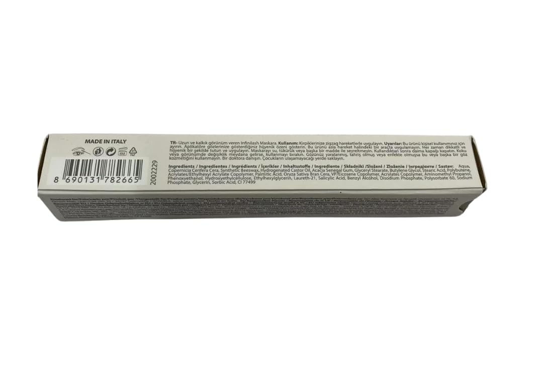 FARMASi Infinilash Mascara - Lengthening & Volumizing Formula with Twin-Vortex Brush | Ultra Black Finish