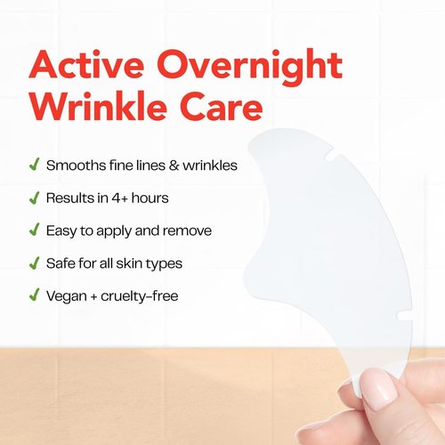 Morrow One - Peptide-Infused Forehead Wrinkle Patches - Overnight Anti-Aging Treatment, 36 Count
