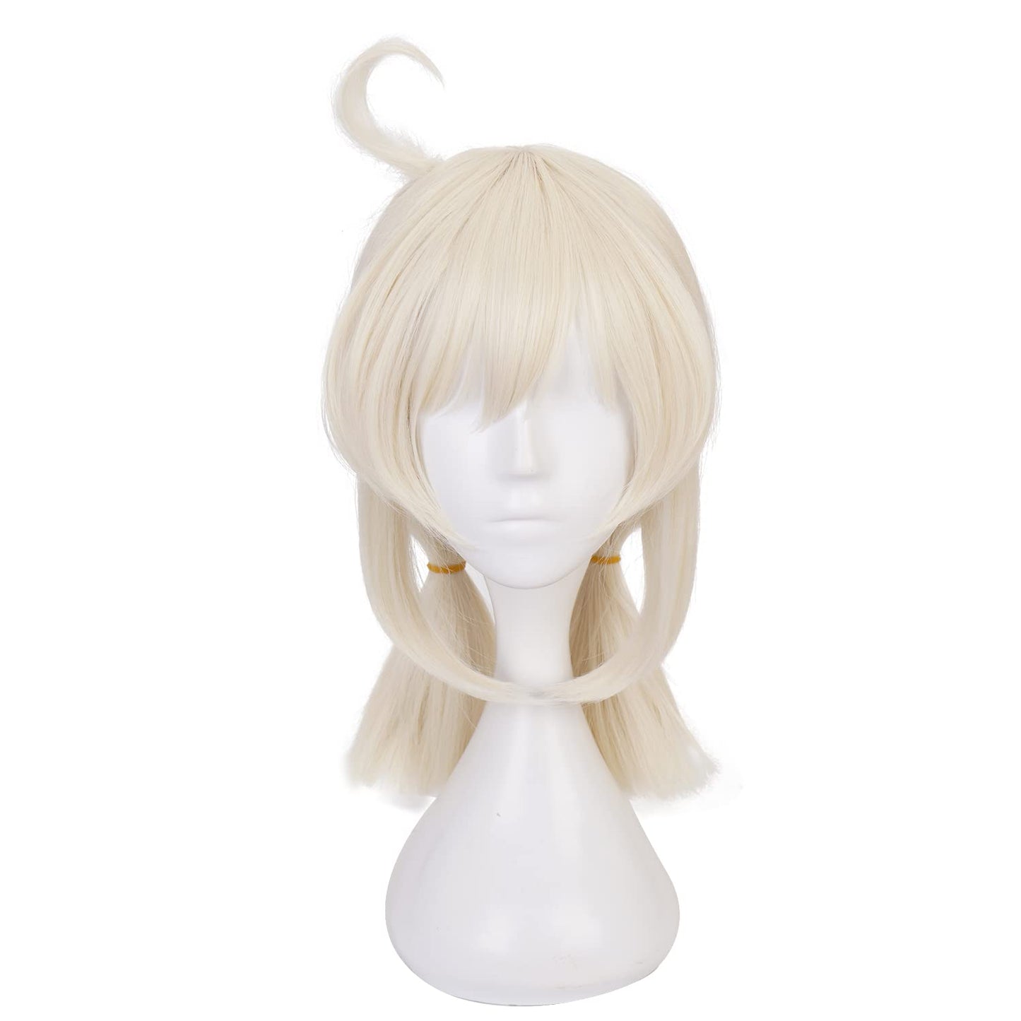 MoeLoli Klee Cosplay wig for Genshin Impact Blonde Pigtails Wig, Costume Hair Wigs with Bangs for Halloween Party (Klee)