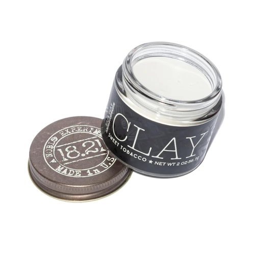 18.21 Man Made Hair Styling Clay - Original Sweet Tobacco Scent | Matte Finish, 2oz