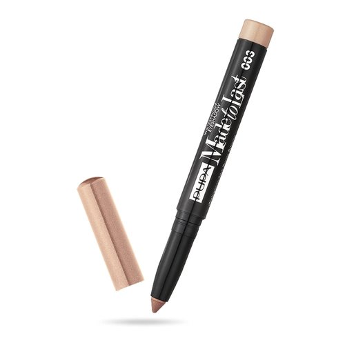 Pupa Milano Waterproof Eyeshadow Stick - Long-Lasting, Pigmented Cream Formula - 003 Nude Gold - 0.049 oz