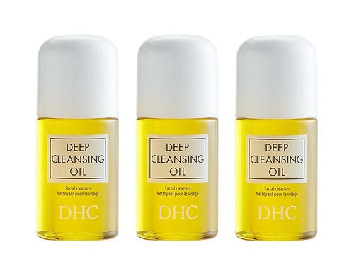DHC Deep Cleansing Oil - Mini 1 Fl Oz (Pack of 3) | Gentle Makeup Remover & Skin Cleanser