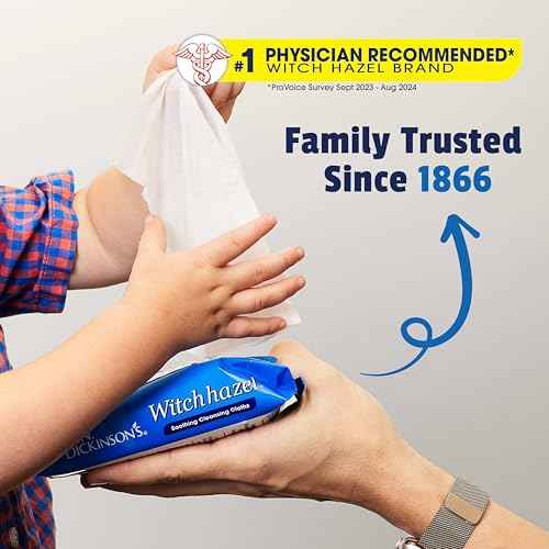 T.N. Dickinson's Witch Hazel Soothing MultiUse Cleansing Cloth, 4 Pack, 25 Cloths Per Pack,white