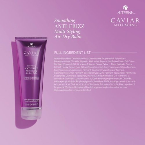 Alterna Caviar Anti-Aging Smoothing Balm - Frizz Control & Natural Shine | 3.4 Fl Oz | Sulfate Free