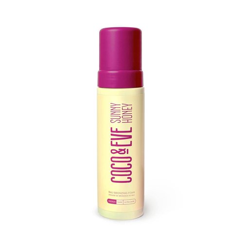 Coco & Eve Sunny Honey Self Tanner Foam - Medium | Fast-Drying, Streak-Free, Vegan Formula for a Natural Tan | 6.7 Fl Oz