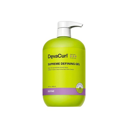 DevaCurl Supreme Defining Gel - Super-Strong Hold & No-Crunch Style for All Curl Types