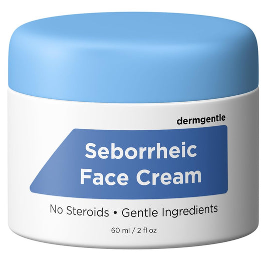 Seborrheic Dermatitis Face Cream by [Brand Name] - Hydrating & Barrier-Supporting Formula with MCT Oil & Squalane - Gentle Moisturizer for Face, Scalp & Body