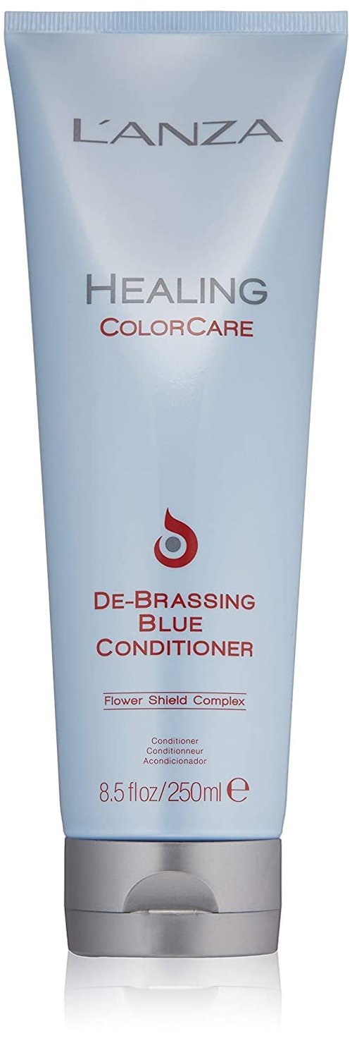 L'ANZA Healing ColorCare Blue Conditioner - Professional Color Toning Haircare to Eliminate Brassiness | Sulfate-Free Formula