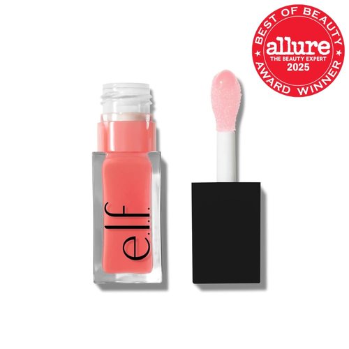 e.l.f. Glow Reviver Lip Oil - Nourishing Tinted Lip Oil for High-Shine Finish | Vegan & Cruelty-Free, Pink Quartz