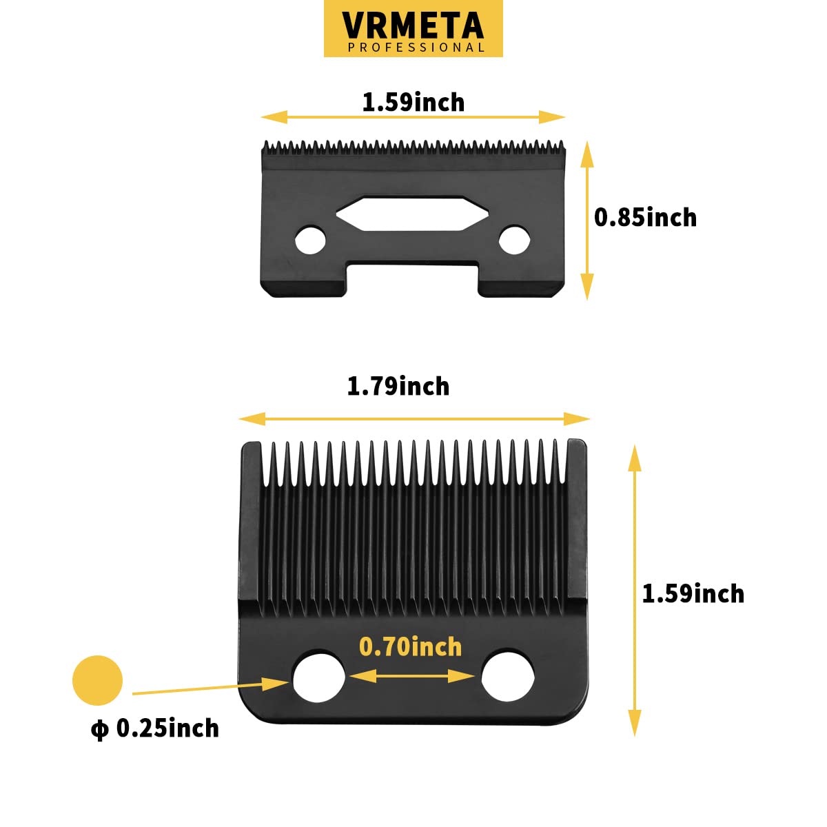 VRMETA New Upgrade Professional Replacement Hair Clipper Blades for Wahl Clippers Wahl 5-Star Senior Magic Clip Compatible with 8148, 8504, 1919, 2241, 2240, 8591