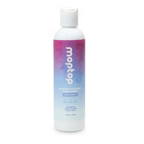 MopTop Cowash Cleansing Conditioner - Moisture-Rich Curly Hair Care, Frizz Control | Citrus Medley, 8oz