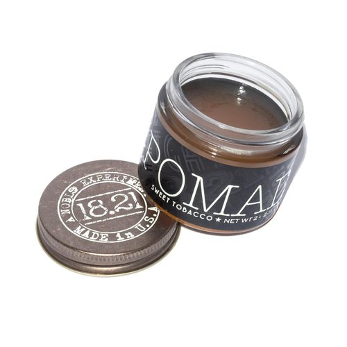 18.21 Man Made Pomade - Original Sweet Tobacco Scent | High Shine Finish, 2oz