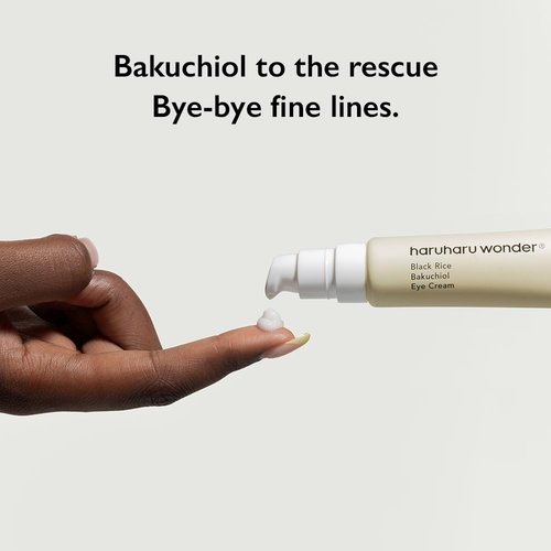 Haruharu Wonder Black Rice Bakuchiol Eye Cream - Anti-Aging, Natural Retinol Alternative | 0.67 fl. oz / 20ml | Cruelty-Free, EWG-Green