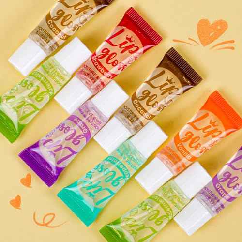 AZEN 24 Pack Lip Gloss Set, Clear Lip Gloss Bulk, Lip Oil for Dry Cracked Lips Moisturizing Hydrating Nourishing with Vitamin E