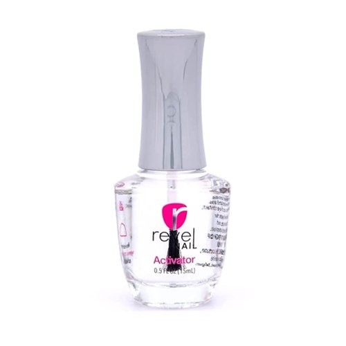 Revel Nail Dip Powder Liquid Set - Base Coat, Activator, Finish Gel & Thinner | 0.5oz Made in USA