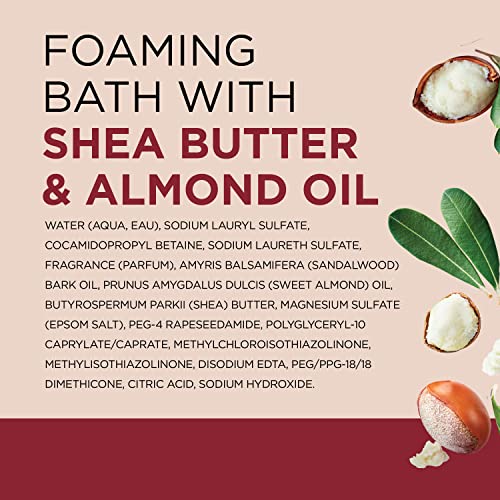 Dr Teal's Foaming Bath with Pure Epsom Salt, Shea Butter & Almond, 34 fl oz (Pack of 4) (Packaging May Vary)