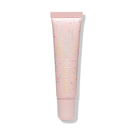 sara happ Confetti Cake Lip Scrub: Exfoliate, Moisturize, Smooth Lips with Almond Oil and Vitamin E, Enhance Lip Color