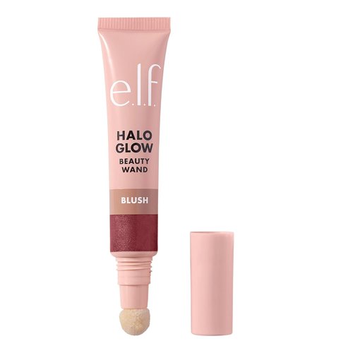 e.l.f. Halo Glow Blush Wand - Liquid Blush for Radiant Cheeks, Infused with Squalane | Berry Radiant, Vegan & Cruelty-Free
