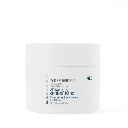 Serious Skincare Retinol Vitamin A Resurfacing Pads - Exfoliate Skin & Reduce Wrinkles - 60 Pre-Moistened Discs