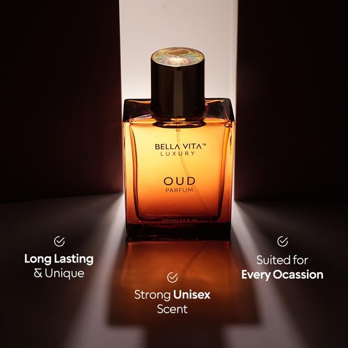 Bellavita Luxury OUD Eau de Parfum | 100 ml (3.4 fl.oz.) | Perfume for Men and Women | Woody, Caramel, Floral Oud, and Musk Notes | Long Lasting Unisex Fragrance
