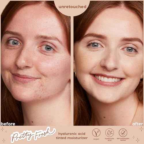 ColourPop Pretty Fresh Tinted Moisturizer - Hydrating Skin Tint with Lightweight Coverage - Formulated with Hyaluronic Acid & Coconut Water for Healthy-Looking Skin - Fair 4N (1.45 oz)