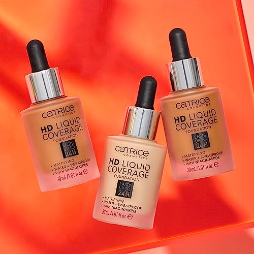 Catrice | HD Liquid Coverage Foundation | High & Natural Coverage | Vegan & Cruelty Free (090 | Espresso Beige)