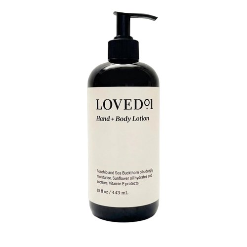Loved01 Hand & Body Lotion, John Legend Skincare, Fragrance-Free, Daily Lightweight Cream, Oprah's Favorite Things, Formulated with Shea Butter & Vitamin E, 15 oz