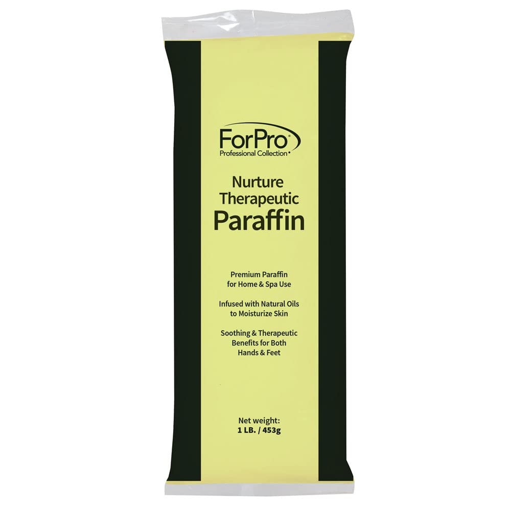 ForPro Professional Collection Nurture Paraffin Wax Refill, Peach Vanilla, Six 1-Pound Paraffin Blocks, Non-Greasy, Moisturizing for Soft & Healthy Skin, 6 Lbs