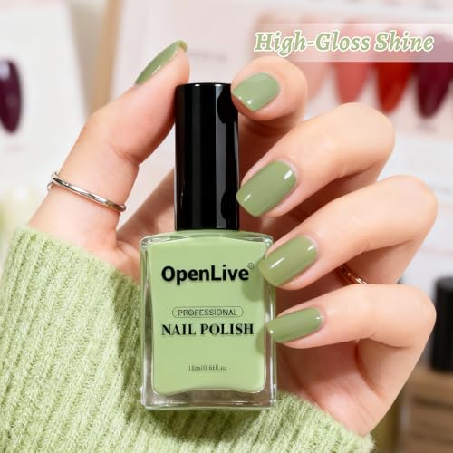 OpenLive 18ml Rose Red Nail Polish Large Volume Quick Dry Nail Polish, Long Lasting Shine, Fingernail Toenail Nail Art DIY Home Travel Nail Art Gift