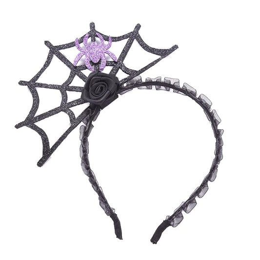 Love Sweety Halloween Spider Ghost Pumpkin Hair Hoop Cosplay Devil Headband (Spider Purple)