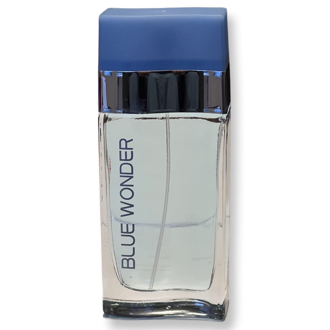 BLUE WONDER Eau de Parfum for Women - Refreshing Sicilian Lemon & Cedar Notes - 3.4 Fl Oz